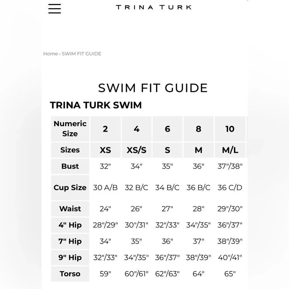 Trina Turk 3 Piece Bikini With REVERSIBLE High Waist Bottom Ruffle Top